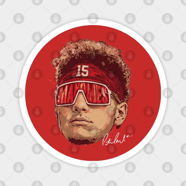 Patrick Mahomes Kansas City Sunglasses Magnet by danlintonpro